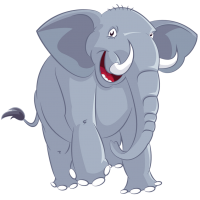 Cartoon Elephant Vector